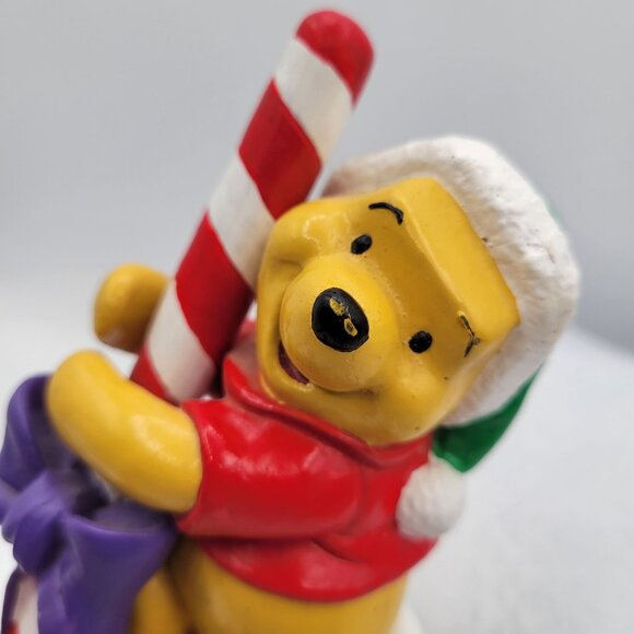 Disney WINNIE THE POOH Christmas Decor Mantle Stocking Hanger Candy Cane - Picture 2 of 9